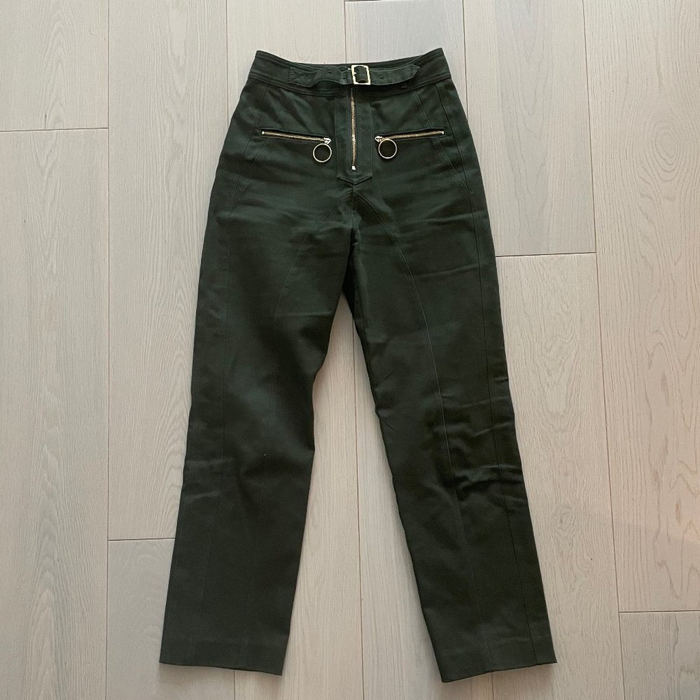 Self Portrait Green Trousers